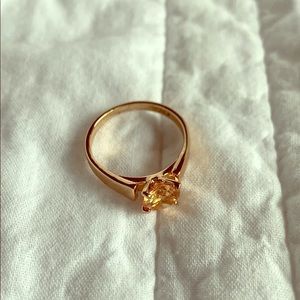18k Rose Gold Plated Ring Size 8